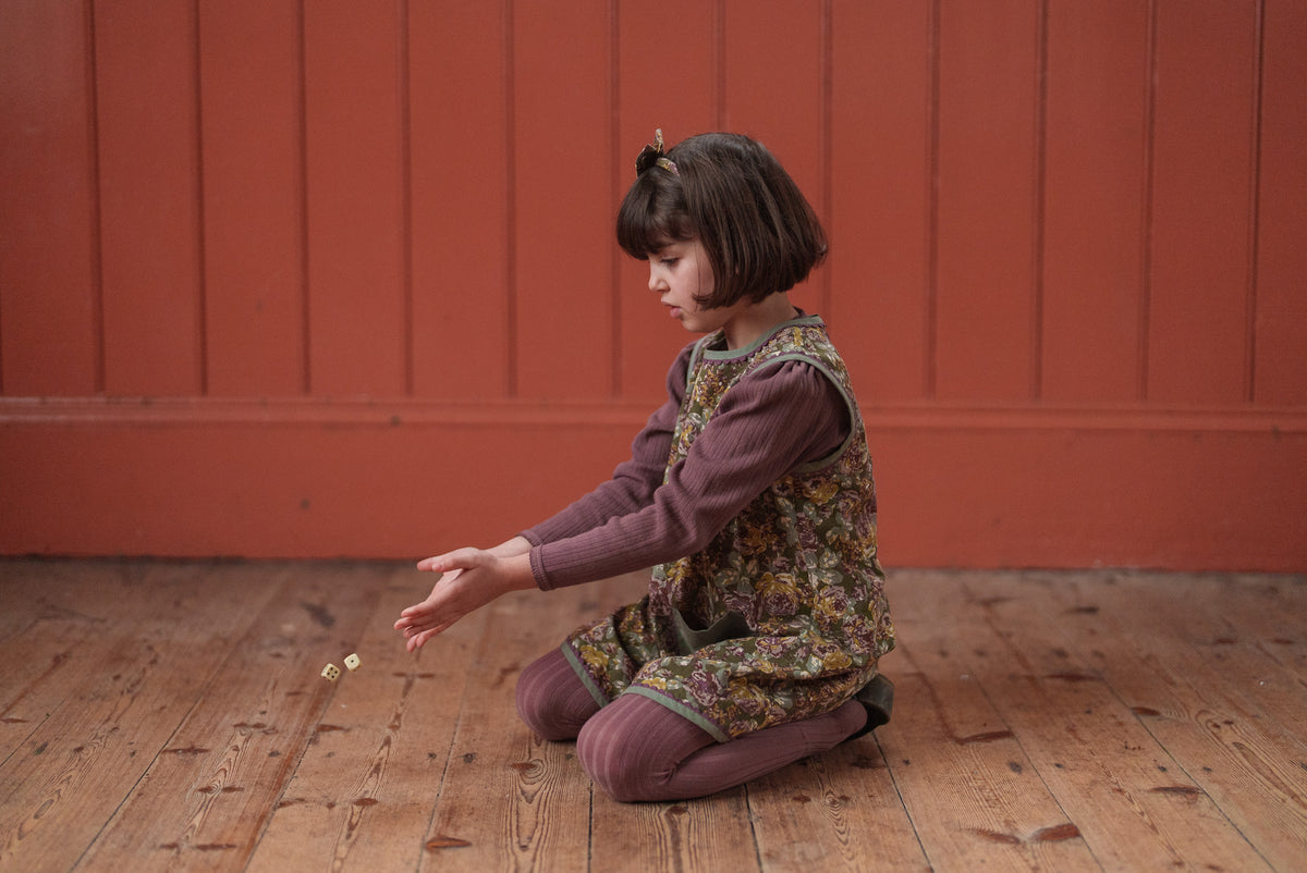 Little Cotton Clothes / Organic Pointelle T-shirt Grape