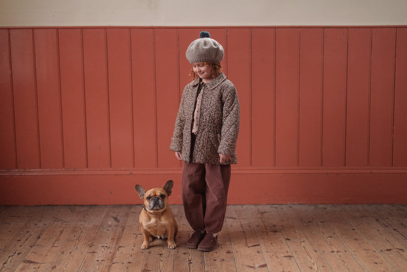 Little Cotton Clothes / Jessica Trousers Velvet in Nutmeg