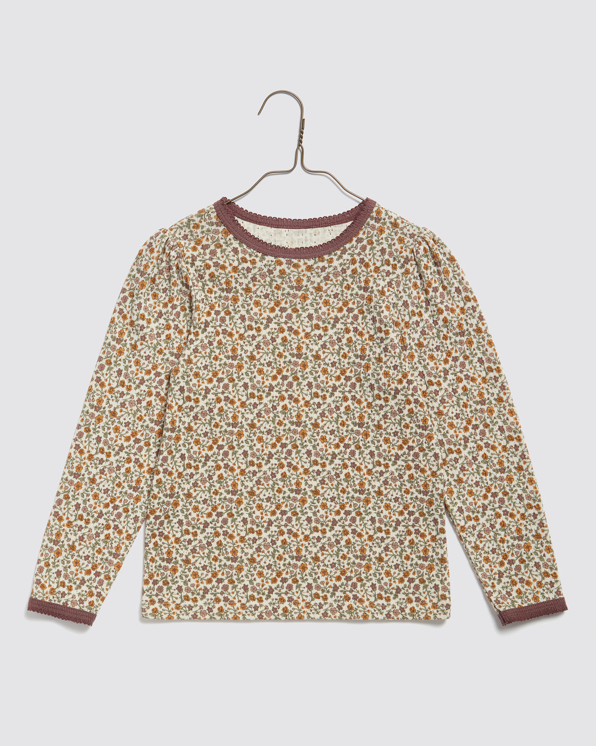 Little Cotton Clothes / Organic Pointelle T-shirt Prairie Floral