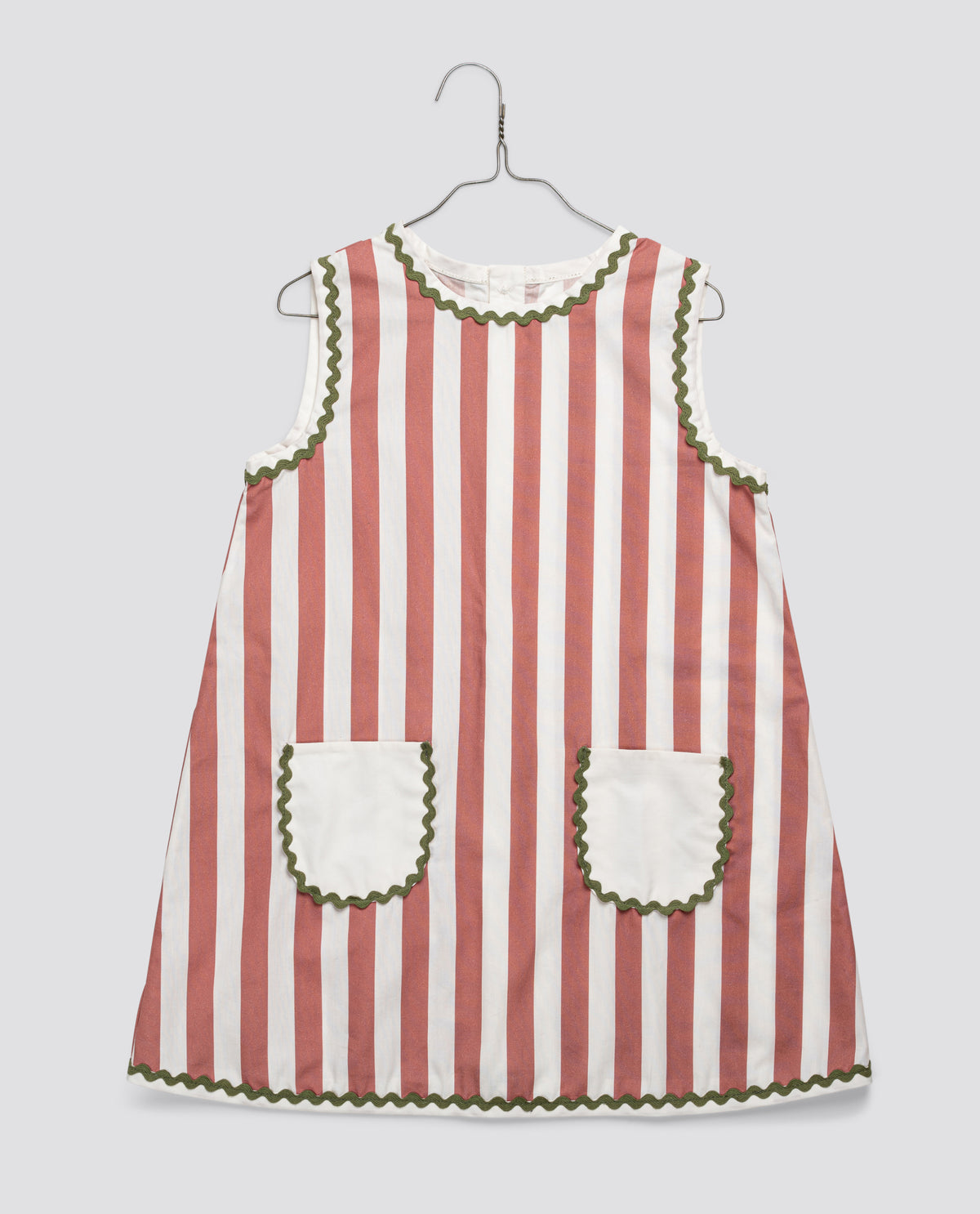 Little Cotton Clothes / Hannah Dress Raspberry Stripe