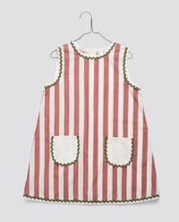 Little Cotton Clothes / Hannah Dress Raspberry Stripe