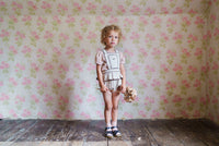 Little Cotton Clothes / Dhalia Romper Straw Check