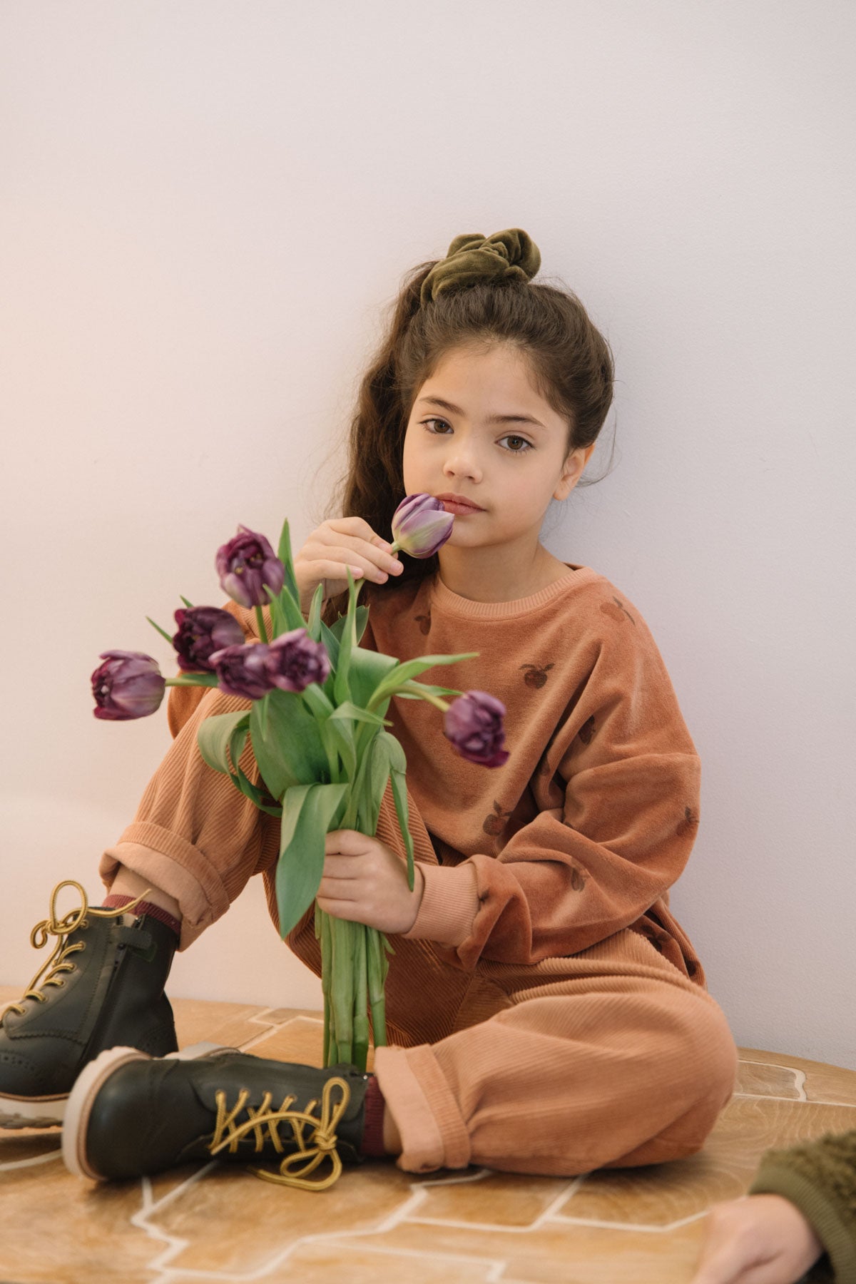 studio boheme paris /  CLASSIC SWEAT-SHIRT - OLD PINK - APPLES