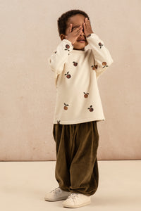 studio boheme paris / NOÉ SWEAT-SHIRT ECRU - APPLES