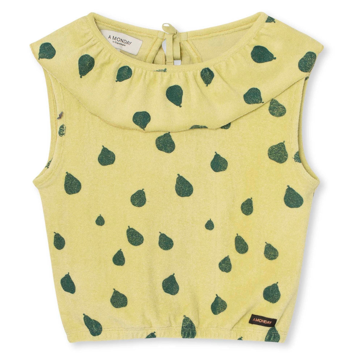 A MONDAY / Daisy Top -Pear Print