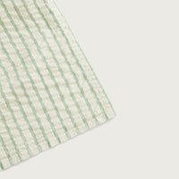 Garbo&amp;Friends / Stripe Emerald Seersucker Swaddle Blanket